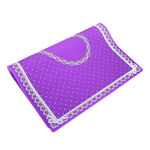 A K Homes - Purple Nail Art Cushion with Folding Design, Ergonomic Manicure Hand Rest for Home & Salon Use - Perfect for Gel Polish, Acrylic Nails & DIY Nail Art