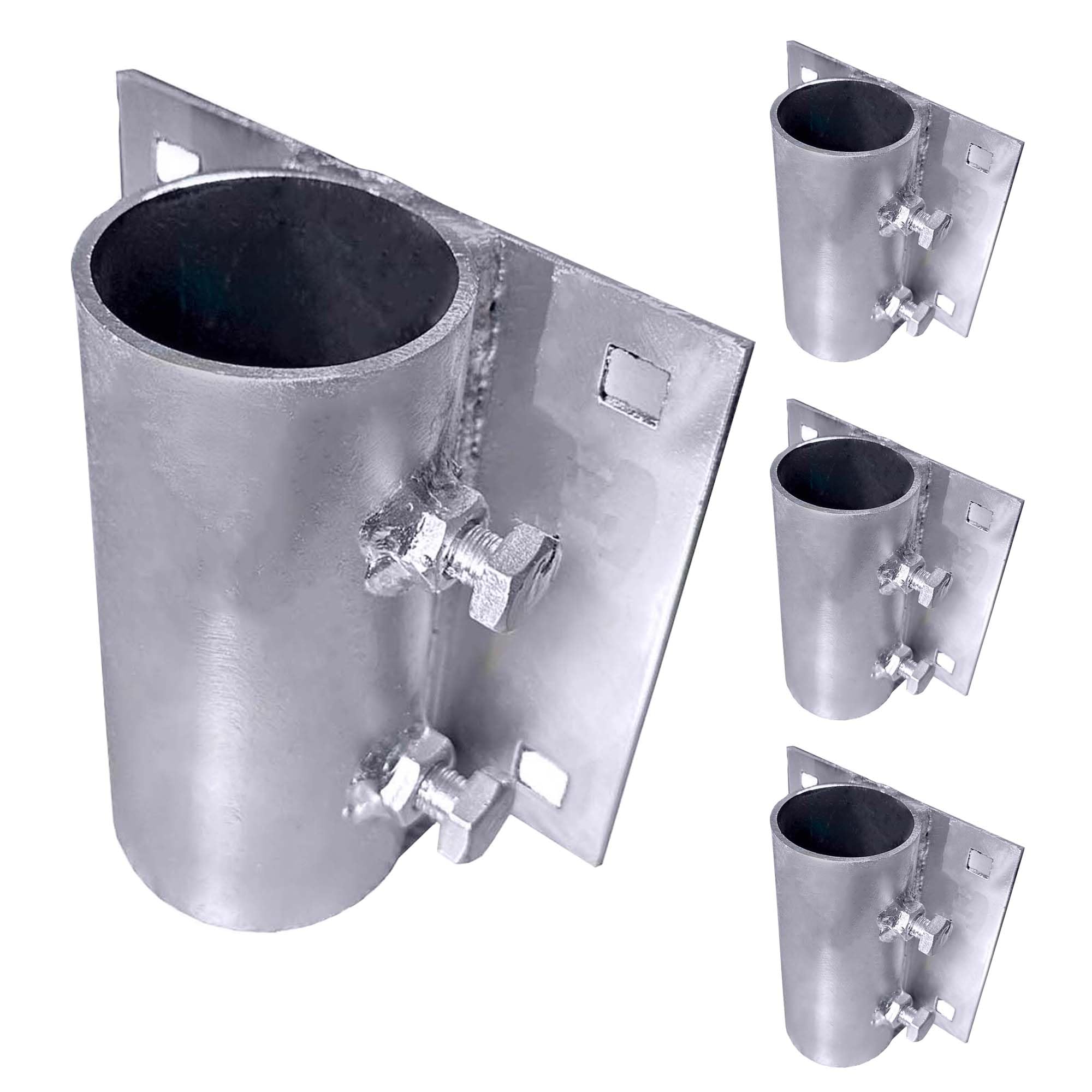 Heavy Duty Galvanized Dock Pipe Leg Holder & Sleeve - Durable Marine Hardware for Boat Docks, Piers & Waterfront Structures - Perfect for Saltwater & Freshwater Applications