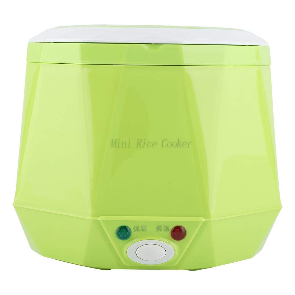 Mini Rice Cooker Steamer - 24V 140W 1.6L Portable Electric Rice Cooker with Non-Stick Coating for Car, Truck, Office & Outdoor Use | Perfect for Cooking, Heating Meals & Keeping Food Warm While Traveling, Camping or at Work (Green)