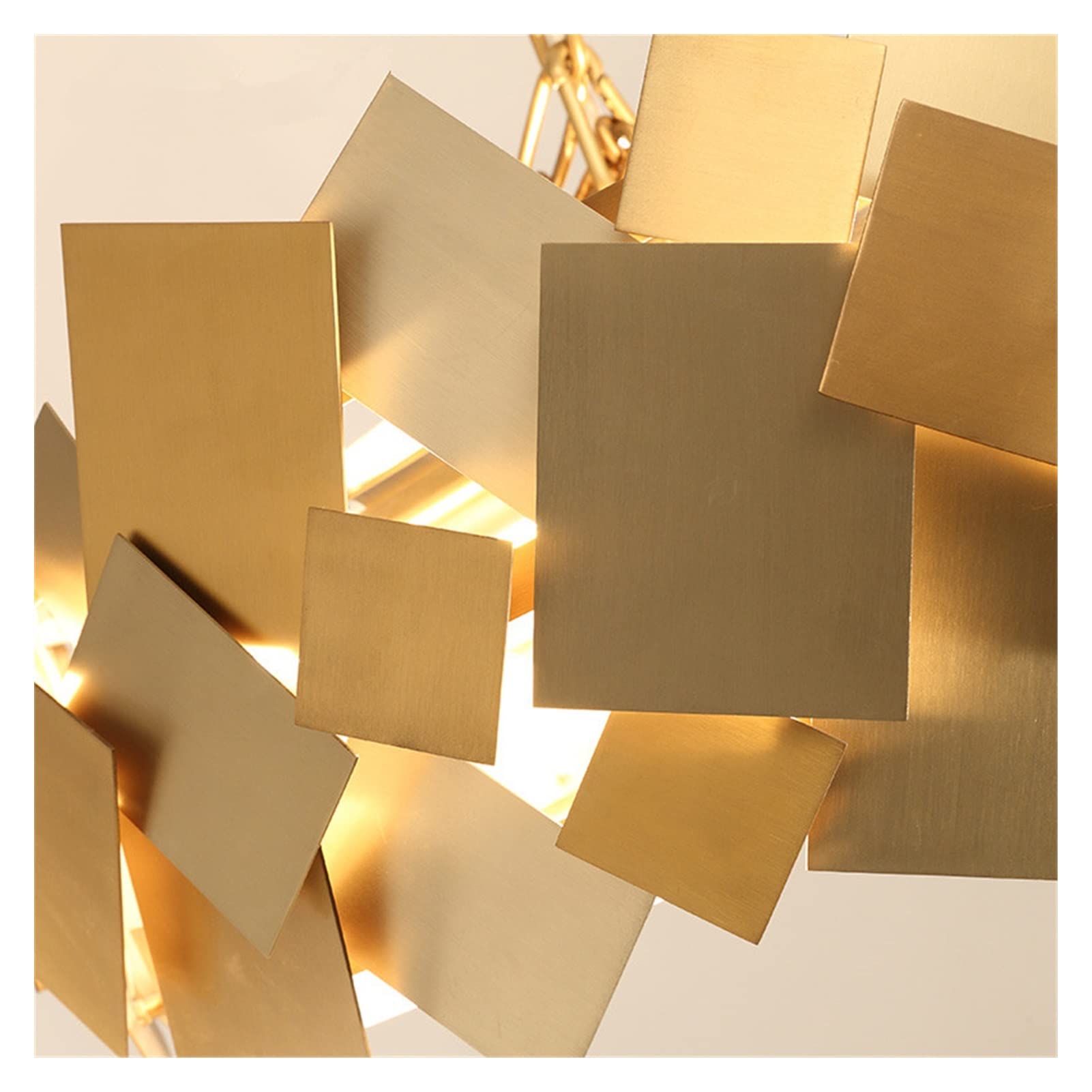 Modern Luxury LED Chandelier - 53x22cm Gold Pendant Light for Living Room & Bedroom - Energy Efficient Crystal Ceiling Lighting Fixture for Dining Room, Hallway, and Home Decor