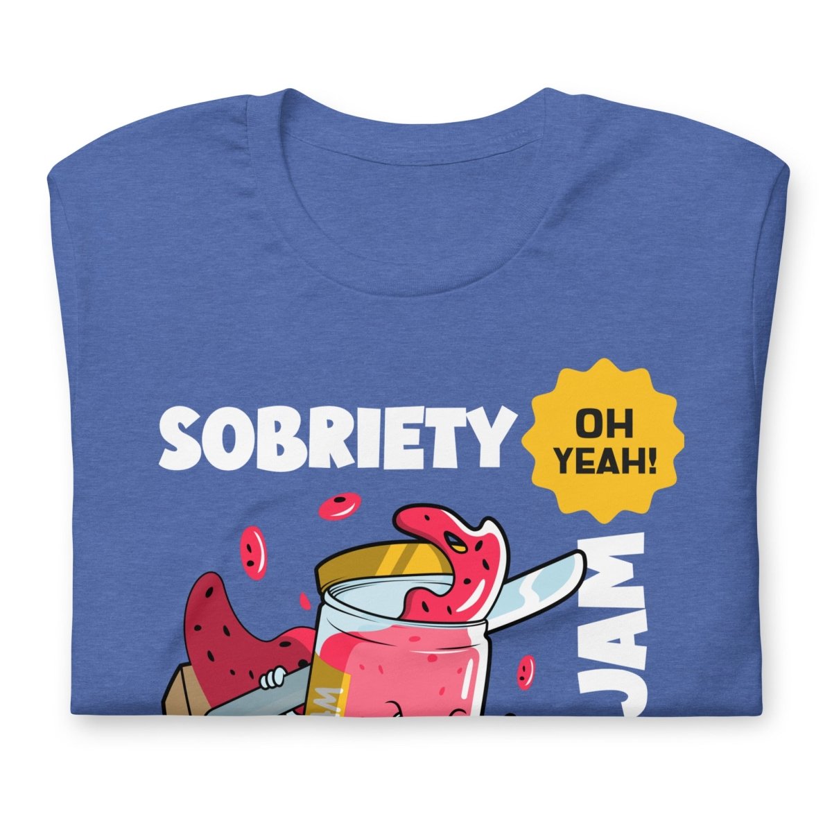 Jammin' to Sobriety Unisex T-Shirt - Comfortable Cotton Tee for Sober Living & Recovery Support - Perfect for AA Meetings, Music Festivals & Everyday Wear
