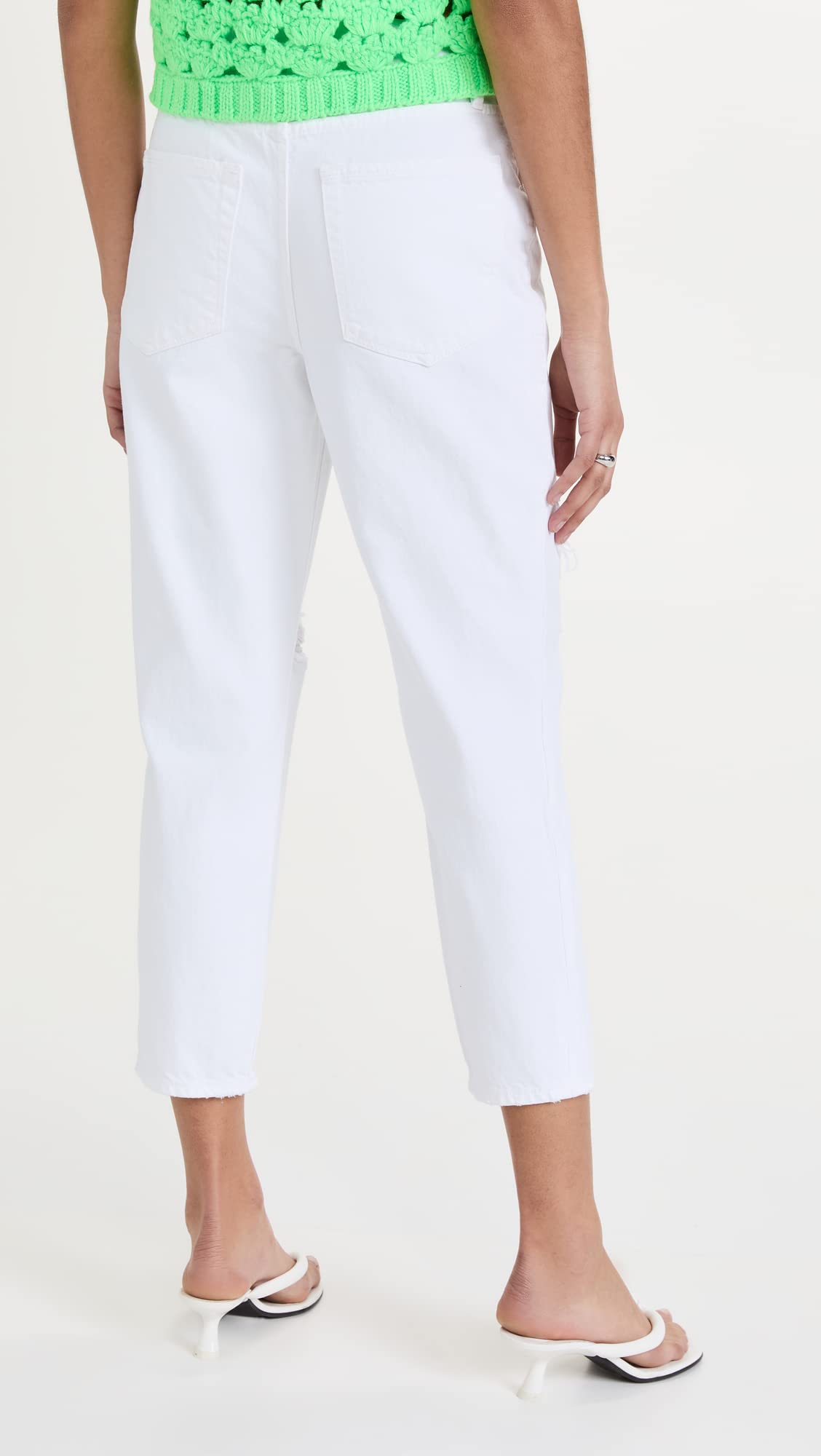 Good American Women's Good Girlfriend Petite Jeans - Slim Fit High Waist Skinny Denim for Petite Women | Perfect for Work, Date Night & Casual Outfits