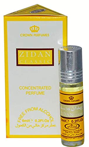 Al Rehab Zidan Classic Roll-on Perfume Oil - 6ml Unisex Fragrance for Men & Women | Long-Lasting Attar for Daily Wear, Office, Dates & Special Occasions