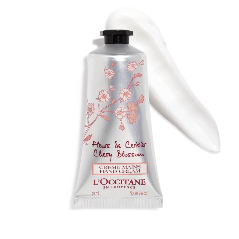 L'OCCITANE Cherry Blossom Hand Cream 2.6oz - Moisturizing Hand Lotion with Shea Butter for Dry Skin - Perfect for Office, Travel & Gift Giving