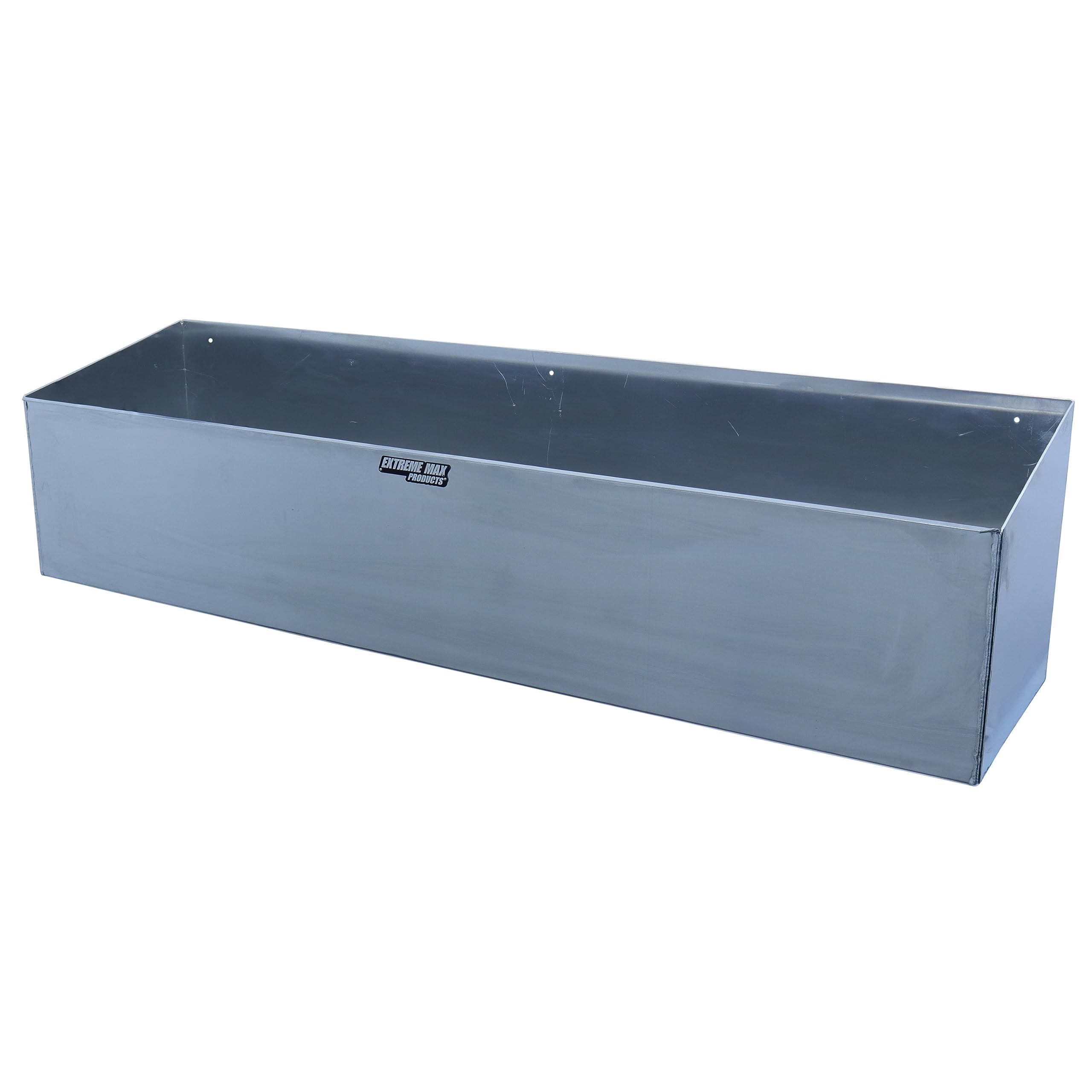 Extreme Max 5001.6108 Aluminum Quad Fuel Jug Holder - Heavy Duty 5 Gallon Gas Can Organizer for Race Trailers, Workshops & Garages | Secure Storage Solution for Fuel Containers | Durable Silver Finish