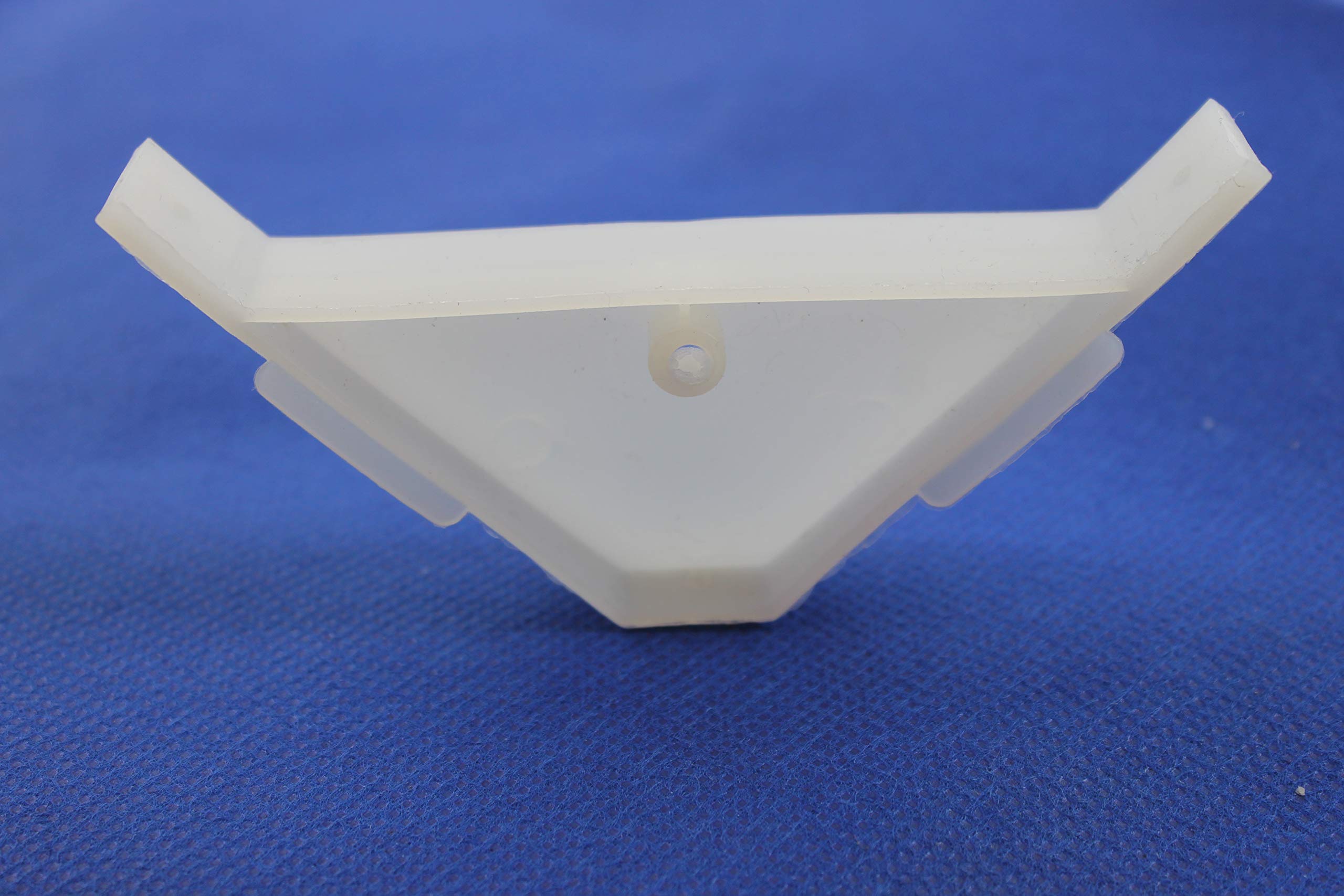 200-Pack Berta 90 Degree Cabinet Corner Brackets - Heavy Duty Plastic White Triangle Support Braces for Shelves, Cabinets & Furniture (Perfect for Home, Office & DIY Projects)
