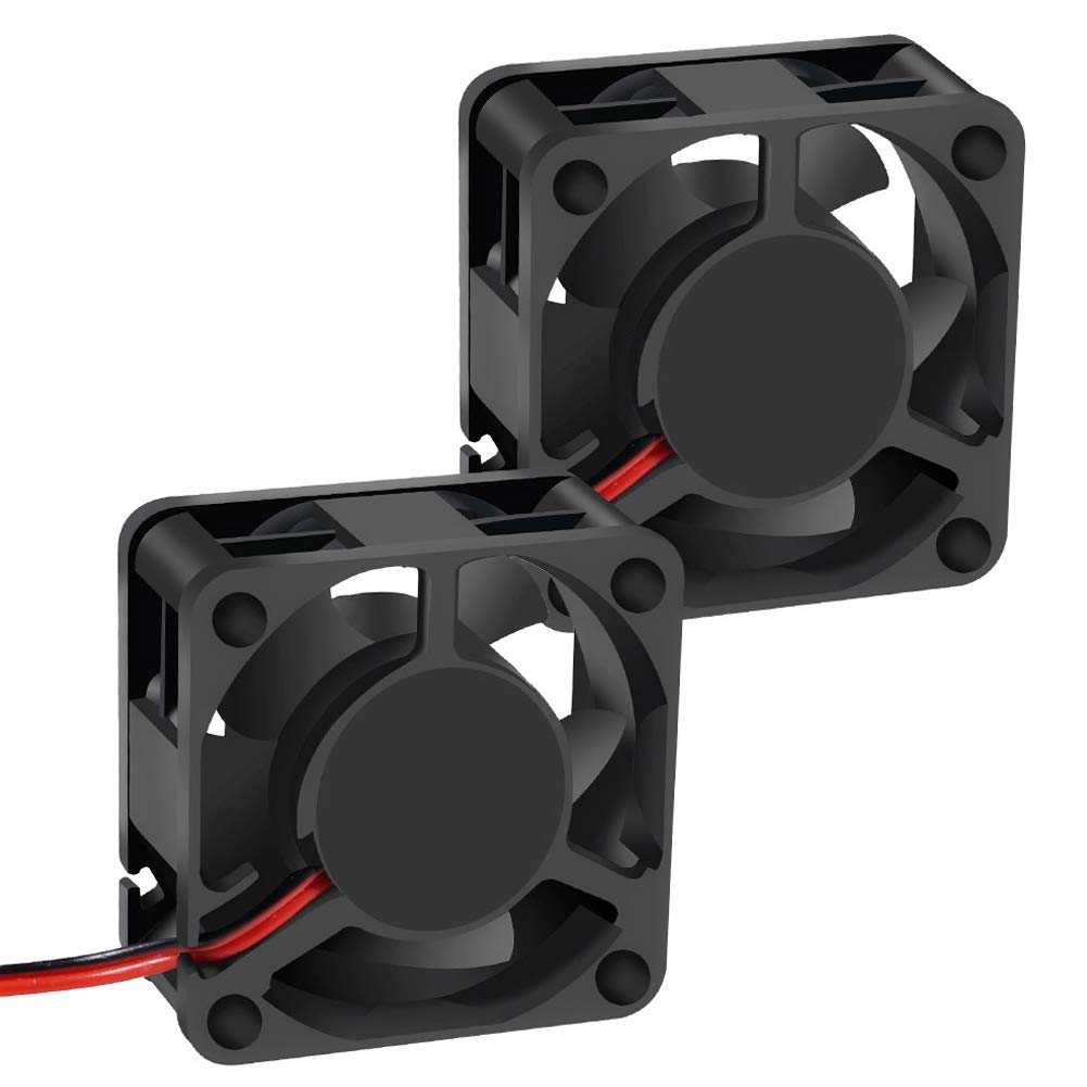 40x20mm Brushless DC 12V Cooling Fan - High Speed 3D Printer Fan 4020 for Hotend Extruder, Inverter & Storage Equipment (Routers, Switches) - Perfect for 3D Printing, Electronics Cooling & Server Rack Ventilation (2PCS)