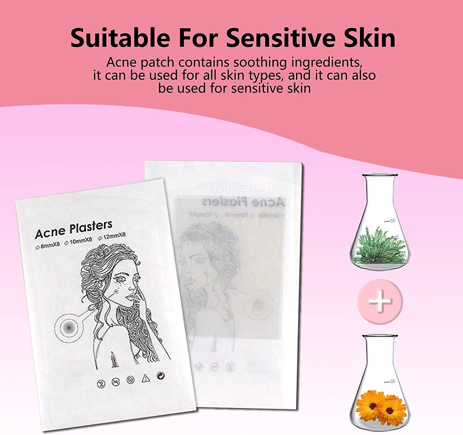 Hydrocolloid Acne Pimple Patches - Ultra-Thin 0.05mm Invisible Spot Treatment for Face & Body - 72 Count (3 Sizes) - Breathable Blemish Cover for Day & Night Use - Perfect for School, Work, and Travel