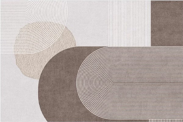 Extra Large Modern Rugs for Living Room - Abstract Contemporary Geometric Area Rugs for Bedroom & Office - Soft Non-Slip Floor Covering for Home Decor