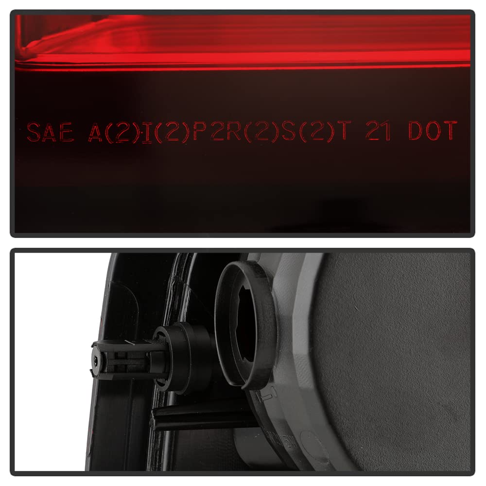 ACANII Red Smoked Lens OE Style Tail Lights Brake Lamps Pair Set - Compatible with 2015-2022 Chevy Colorado, Replacement Left & Right Lights - Upgrade Your Truck's Style & Safety for Night Driving