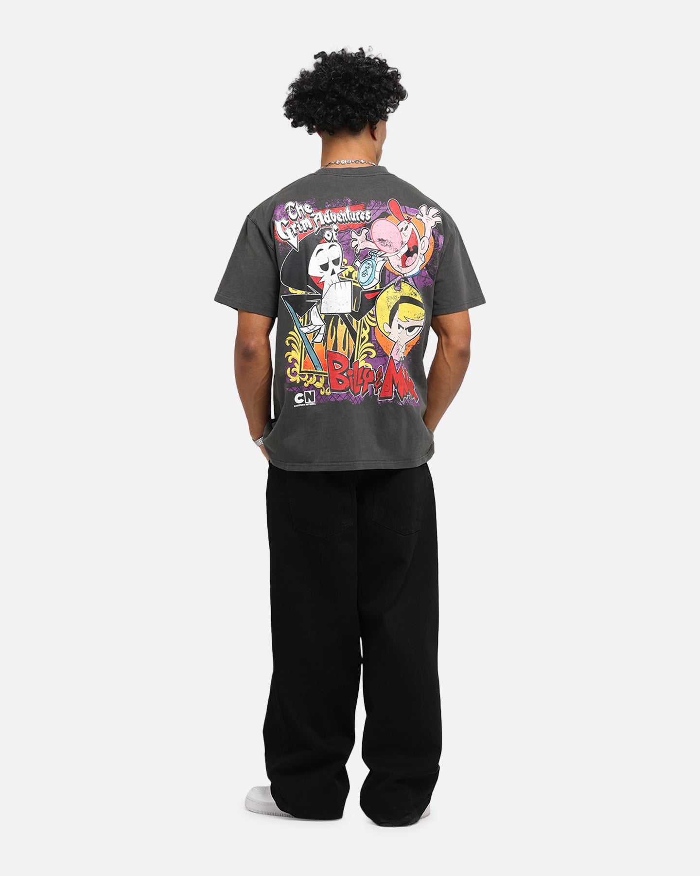 Cartoon Network Grim Adventures Heavy Cotton T-Shirt - Black Wash | American Thrift | Casual Wear & Cosplay for Fans