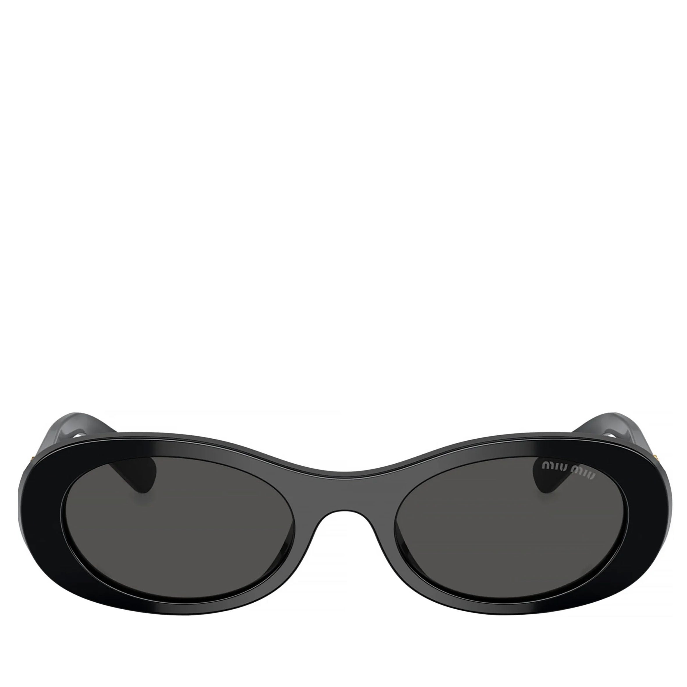 Miu Miu MU06ZS Glimpse Soft Oval Sunglasses - Black (G) | Fashion UV Protection Shades for Women, Perfect for Beach, Driving & Outdoor Activities