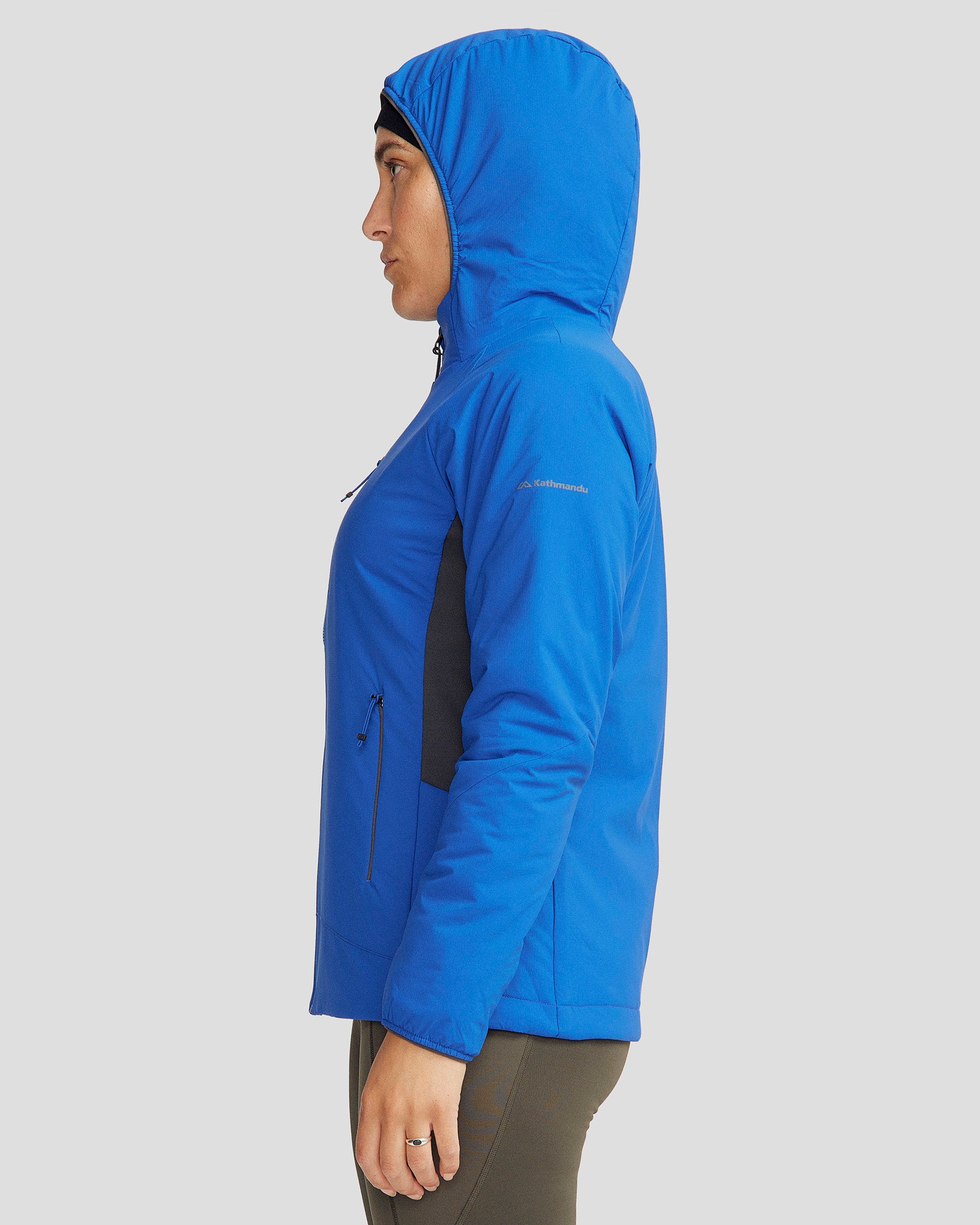 Women's Seeker PrimaLoft® Active Hooded Jacket - Lightweight Insulated Winter Coat, Water-Resistant Outdoor Jacket for Hiking, Running & Cold Weather Activities (Peak Blue)
