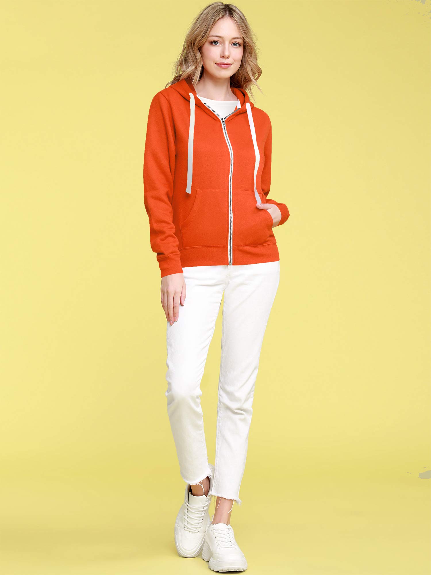 CTC Women's Active Fleece Zip-Up Hoodie Sweater Jacket - Lightweight Warm Pullover for Running, Yoga & Outdoor Activities