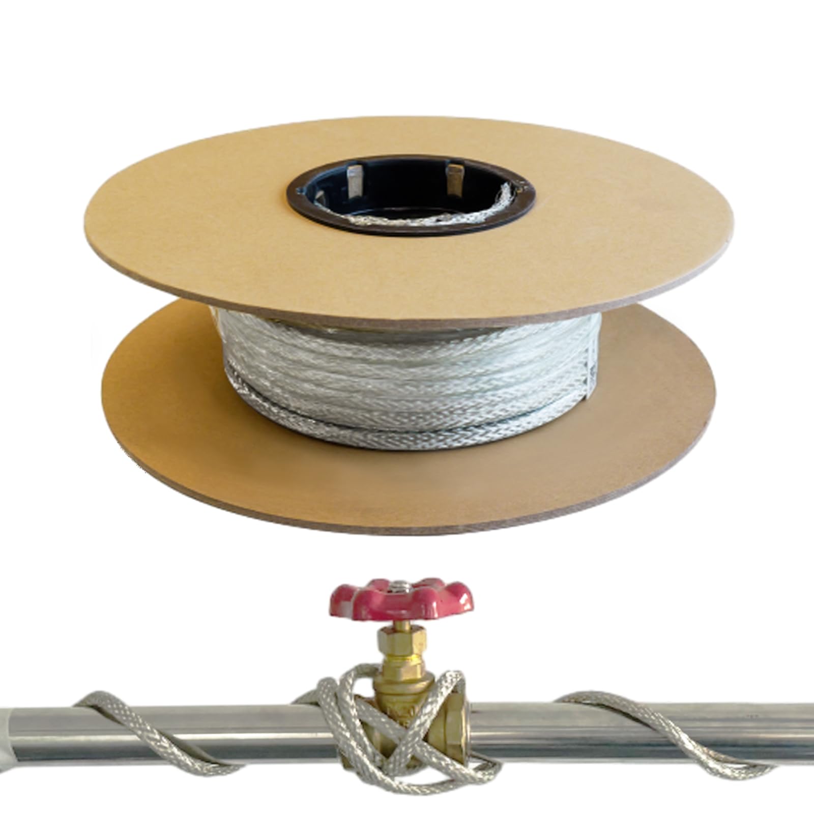 Heatit 300' Self-Regulating Heat Cable - Energy Saving Heating Tape for Mobile Home Water Lines, Freeze Protection for Pipes & Hoses | Indoor & Outdoor Use in Cold Climates