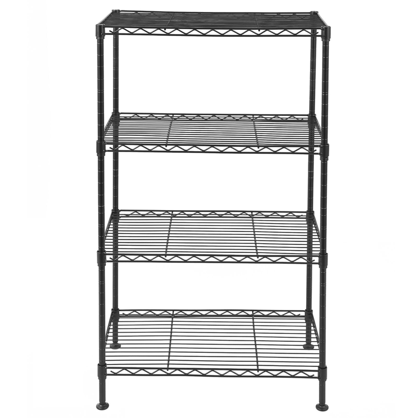 ERRTT 4-Tier Industrial Welded Wire Shelving Unit - Heavy Duty Metal Storage Rack for Kitchen, Garage, Pantry & Warehouse Organization