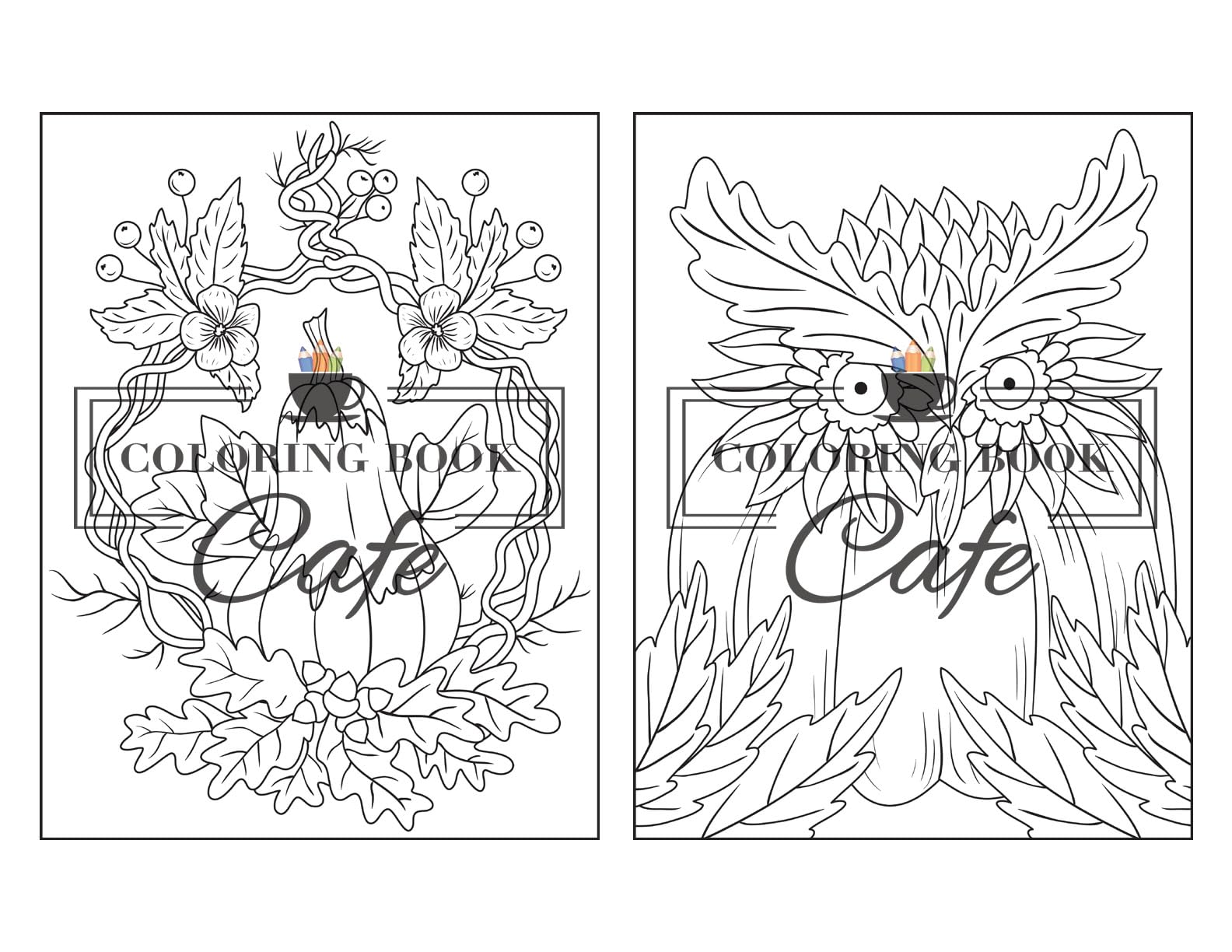 Easy Autumn: Adult Coloring Book with 50 Fun & Relaxing Fall Designs | Stress Relief & Mindfulness Activity for Adults | Perfect for Thanksgiving, Halloween & Seasonal Relaxation