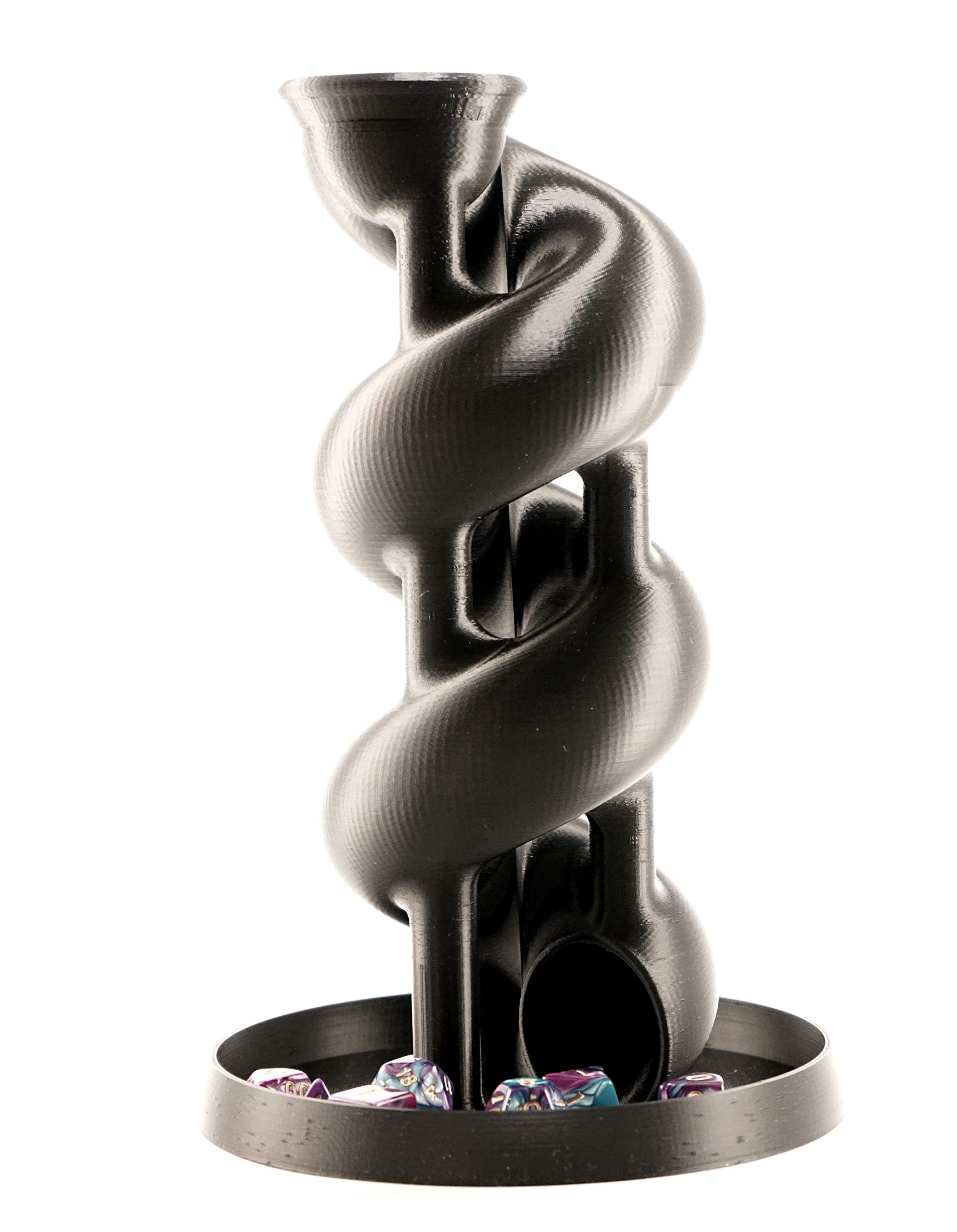Curly Slide Dice Tower for Tabletop Games - Perfect for Dungeons & Dragons, Warhammer, and Star Wars RPG Accessories | Enhance Your Board Game Nights & Role-Playing Adventures