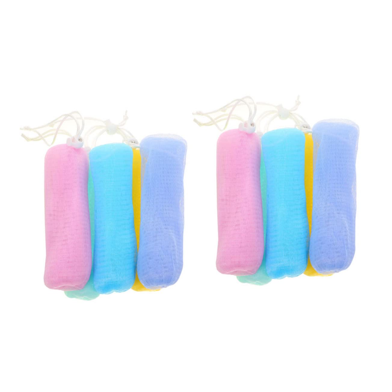 10-Pack Healeved Soap Pouches - Reusable Mesh Soap Bags for Storage, Exfoliating & Travel - Random Colors (Great for Shower, Bath & Gym Use)
