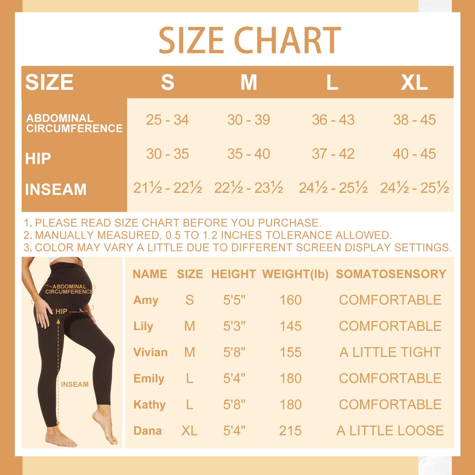 YOLIX Maternity Leggings with Pockets - Over The Belly Pregnancy Yoga Pants for Women, Black - Perfect for Workouts, Yoga & Everyday Comfort