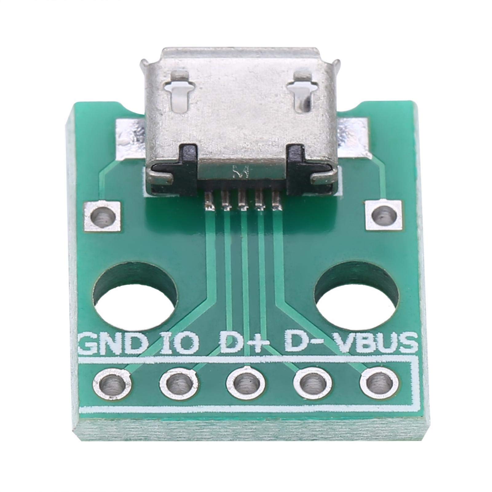 Zerodis 4P USB DIP Adapter Board - 5 Pin Micro USB to DIP Connector for Breadboard Prototyping | DIY Electronics Projects, Arduino & Raspberry Pi Compatible | Perfect for Circuit Testing & Prototyping