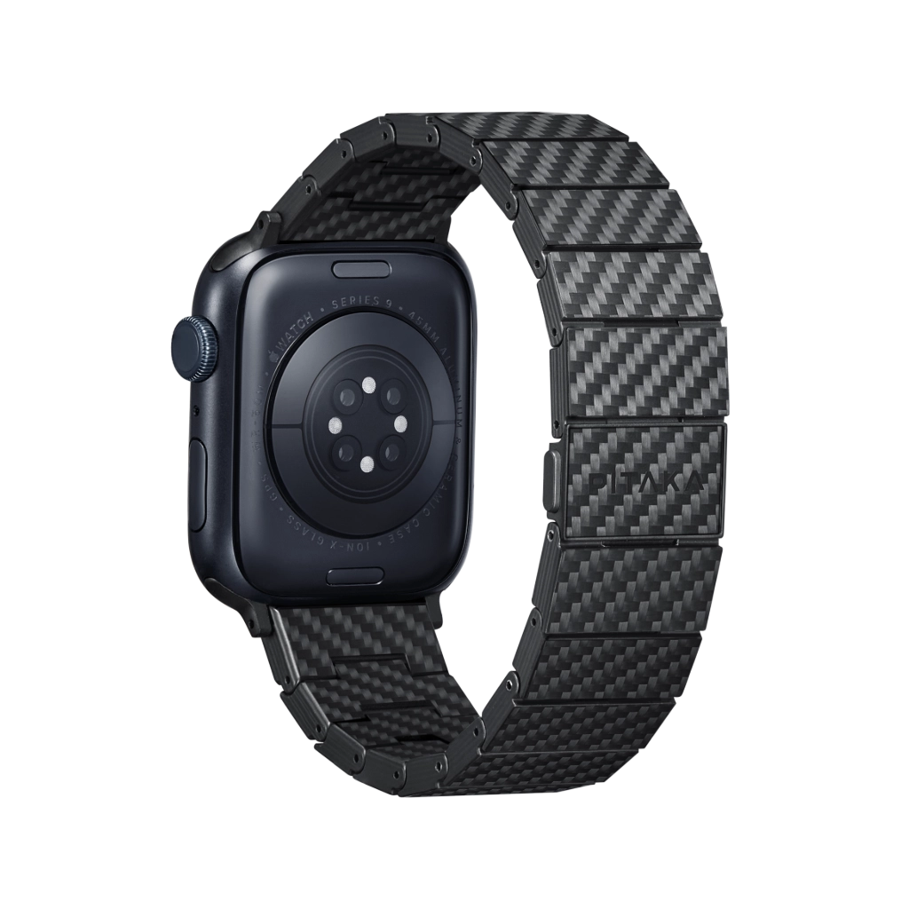 Premium Carbon Fiber Watch Band for Apple Watch Series 8/7/6/SE - Lightweight & Durable Replacement Strap for Workout, Running & Everyday Use