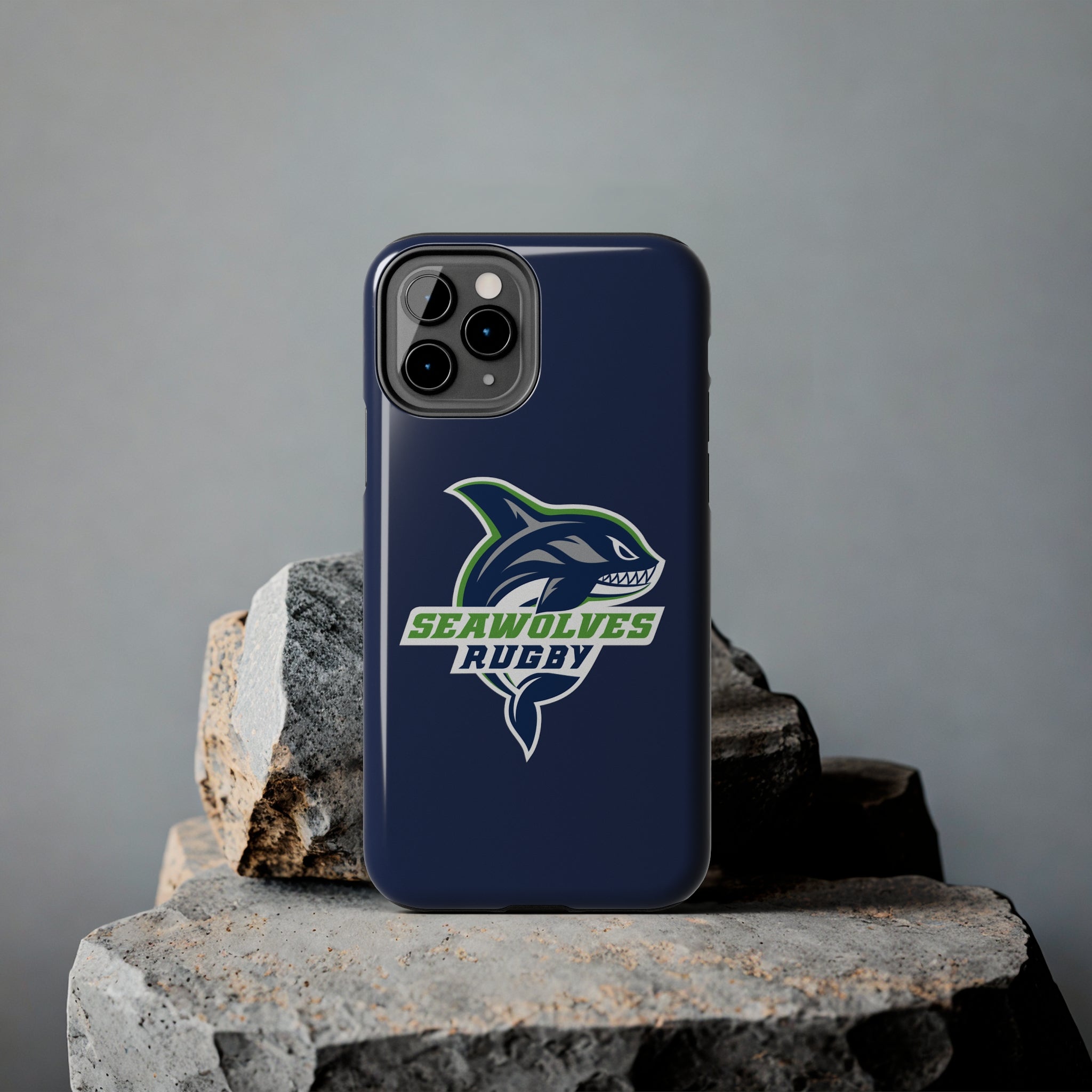 Seawolves Navy Rugged Phone Case - Shockproof & Durable Protection for iPhone & Samsung - Perfect for Outdoor Adventures, Work & Daily Use