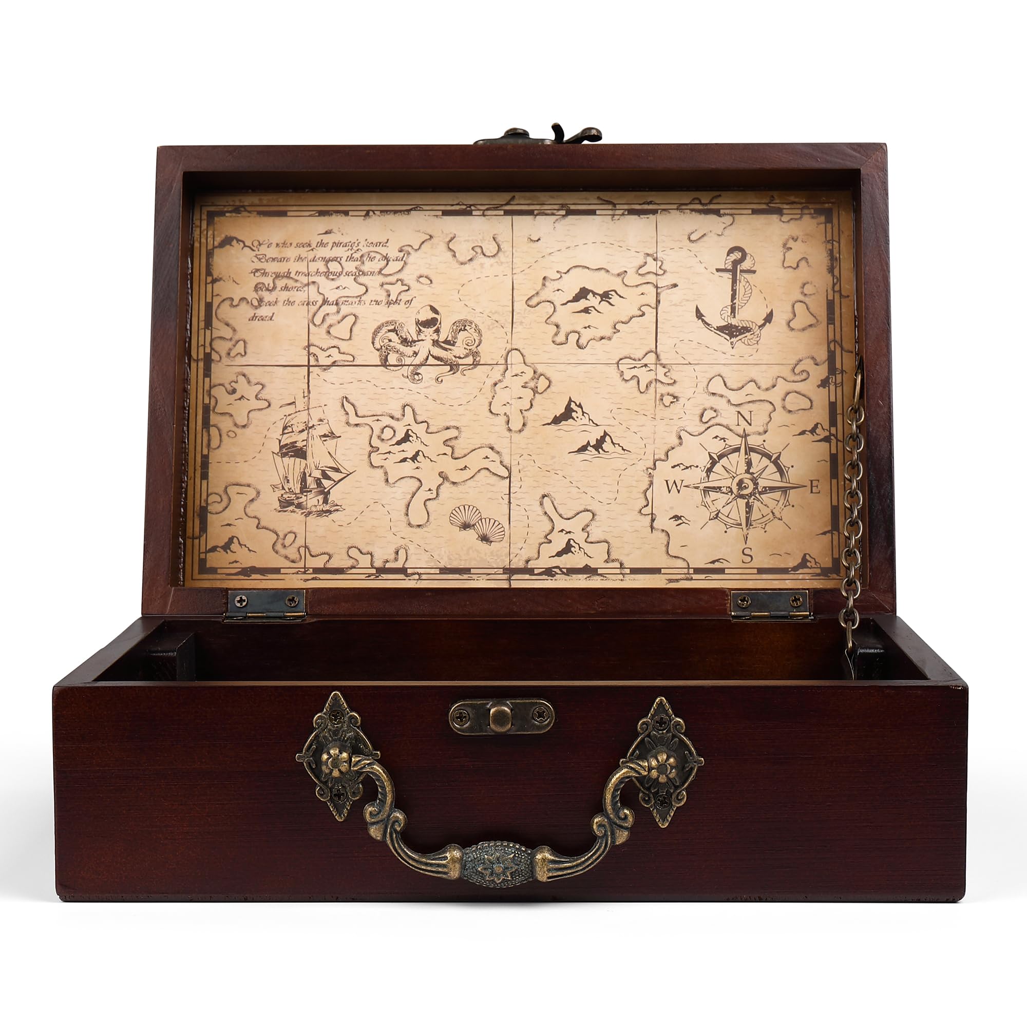 STERLING Games 12 Number Shut The Box Wooden Dice Game - Portable Travel Case with Nautical Design - Fun Family Board Game for Kids & Adults - Perfect for Parties, Camping & Beach Outings