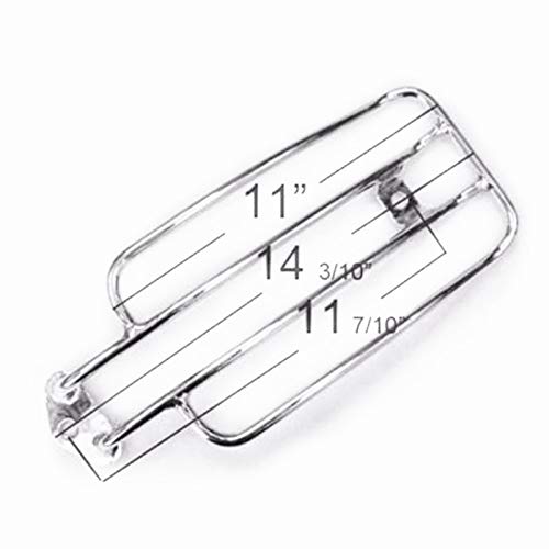 Harley Sportster XL1200 883 Solo Luggage Fender Rack (1985-2003) - Chrome/Black Motorcycle Accessory for Storage & Travel - Perfect for Road Trips & Daily Commuting