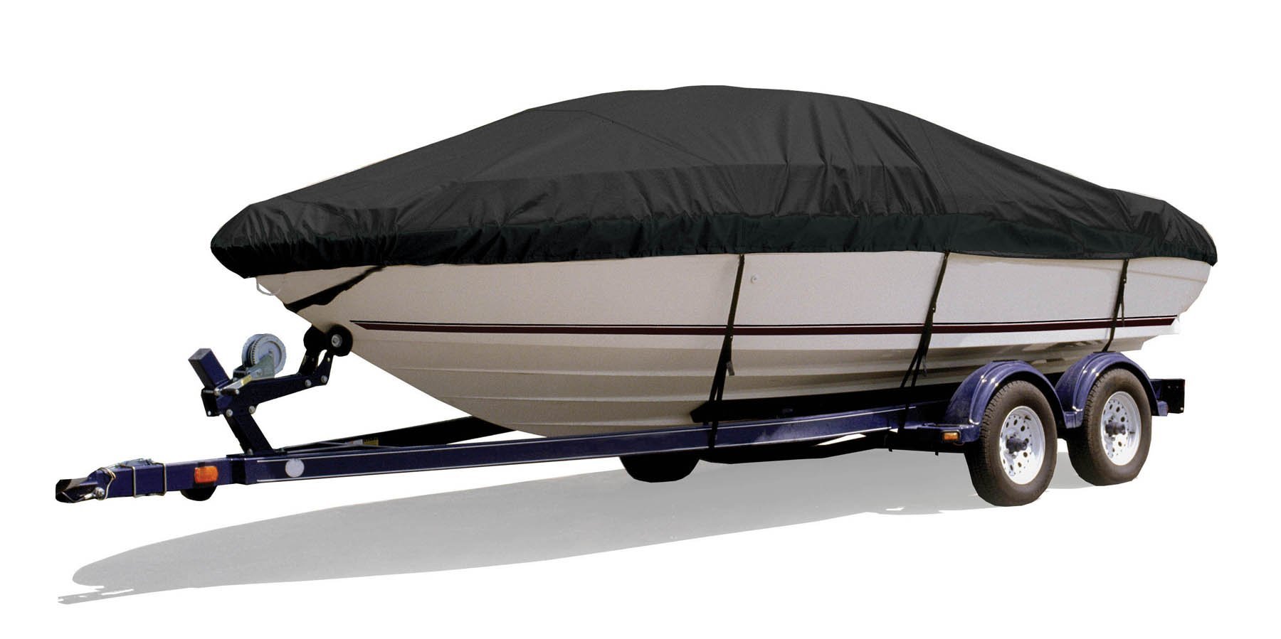 Angled Transom Bass Boat Cover - Heavy Duty Waterproof Outboard Engine Protection for Fishing & Outdoor Boating