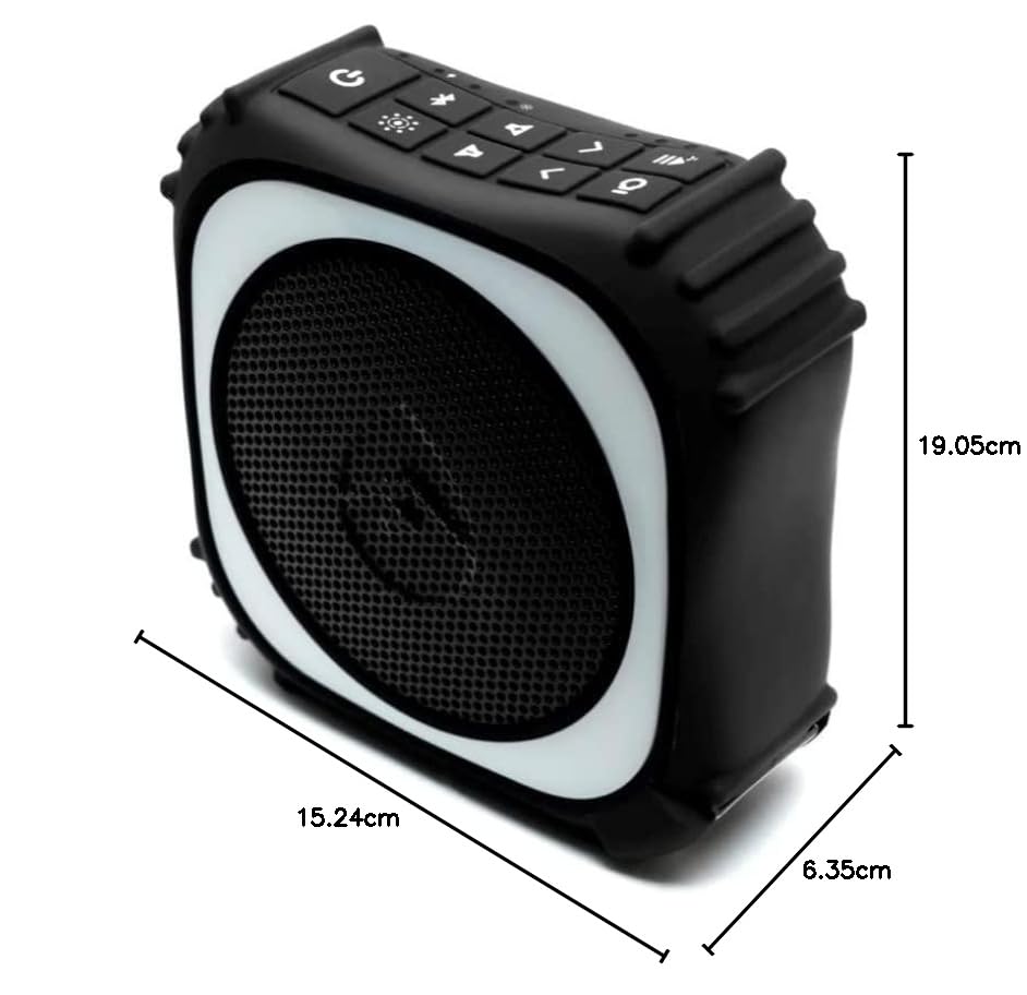 ECOXGEAR EcoEdge Pro GDI-EXEDGPRO403 Waterproof Floating Bluetooth Speaker - 20W Wireless Portable Speaker with Bottle Opener & LED Party Lights - Perfect for Pool Parties, Beach Outings & Outdoor Adventures (Black)