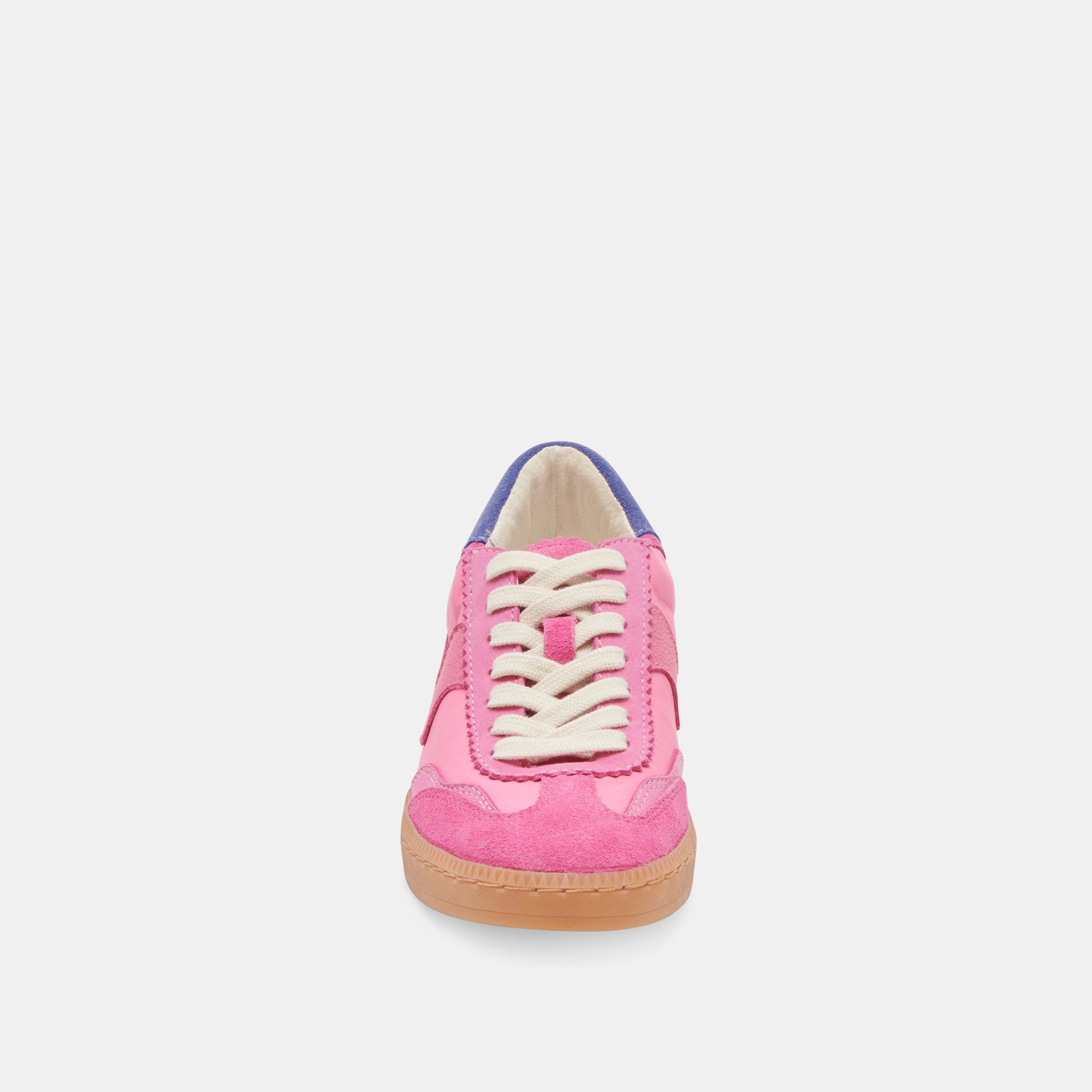 Pink Suede Notice Sneakers - Women's Fashion Sneakers for Casual Wear & Street Style