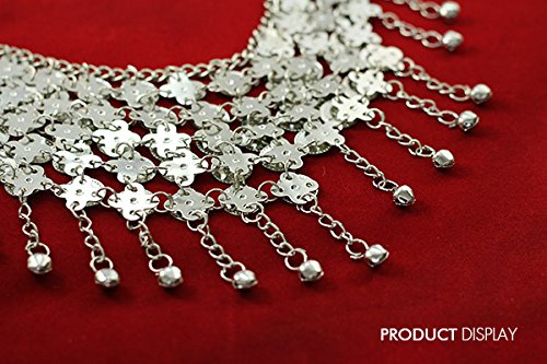 Silver Coins Belly Dance Waist Costume Belt - Handmade Hip Scarf for Professional Performances | Perfect for Belly Dancing, Halloween Costumes & Cultural Events