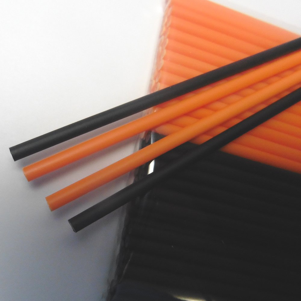 Sweet Creations 100-Pack Orange & Black Cake Pop Sticks for Halloween Baking, Party Treats & DIY Desserts - Multicolor Cake Pop Supplies for Birthday, Wedding & Holiday Celebrations