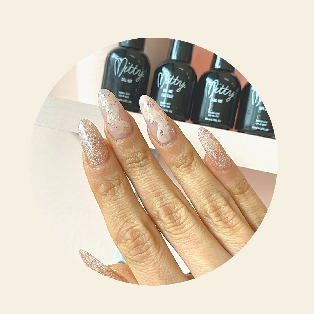 Mitty Holo Glitter Nail Polish - 15ml (0.5oz) 5th Avenue Collection - Long Lasting Shimmer for Nail Art, Manicures & Pedicures - Perfect for Parties, Weddings & Special Occasions