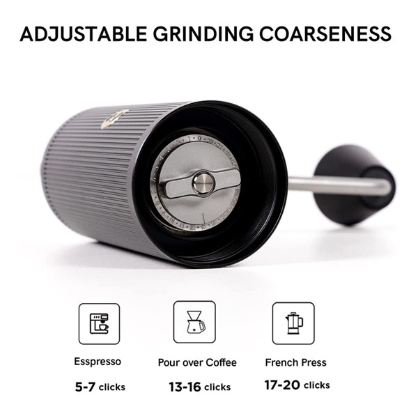 Timemore Chestnut X Lite Manual Coffee Grinder - Portable Hand Crank Burr Mill for Espresso, French Press & Pour Over Brewing at Home, Camping & Travel