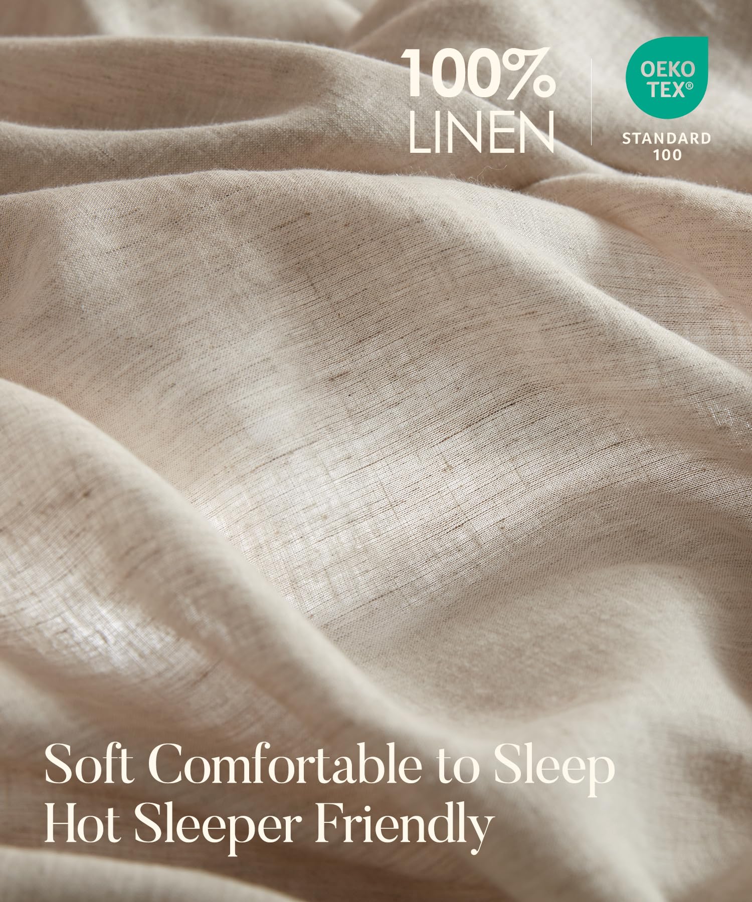 100% Pure Natural French Flax Linen Duvet Cover Set 3PCs King Size - Breathable & Hypoallergenic Bedding for Luxury Hotels, Vacation Homes & Master Bedrooms