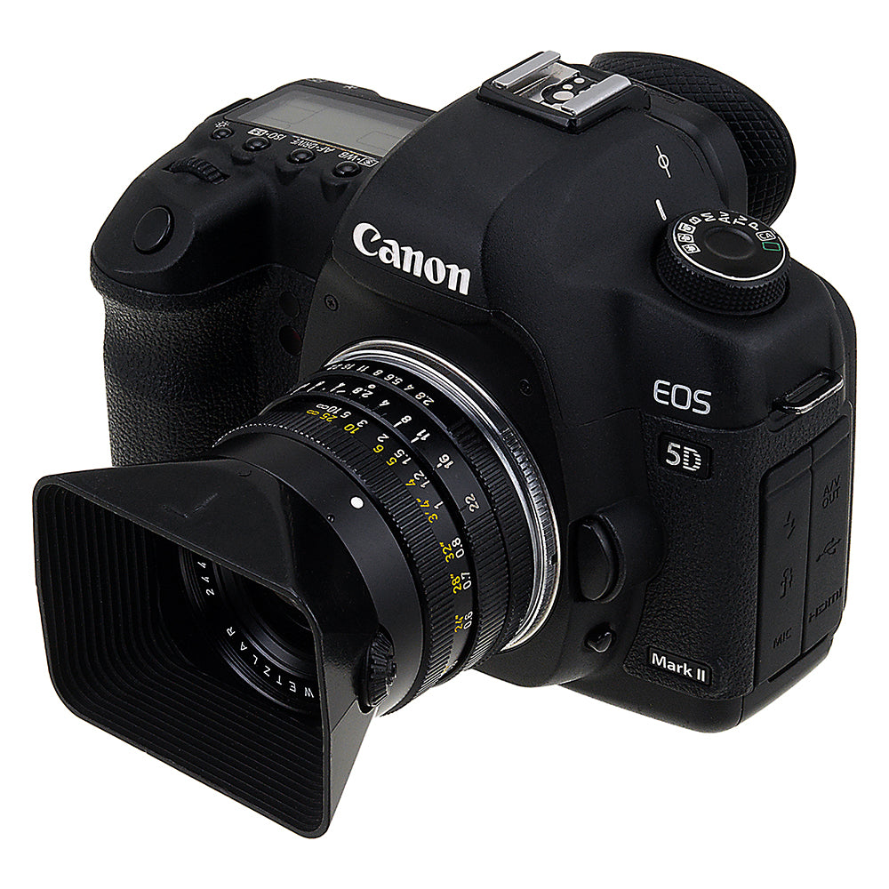 Fotodiox Lens Mount Adapter - Leica R SLR to Canon EOS EF/EF-S Camera Adapter with v10 Focus Confirmation Chip - Perfect for DSLR Photography & Videography