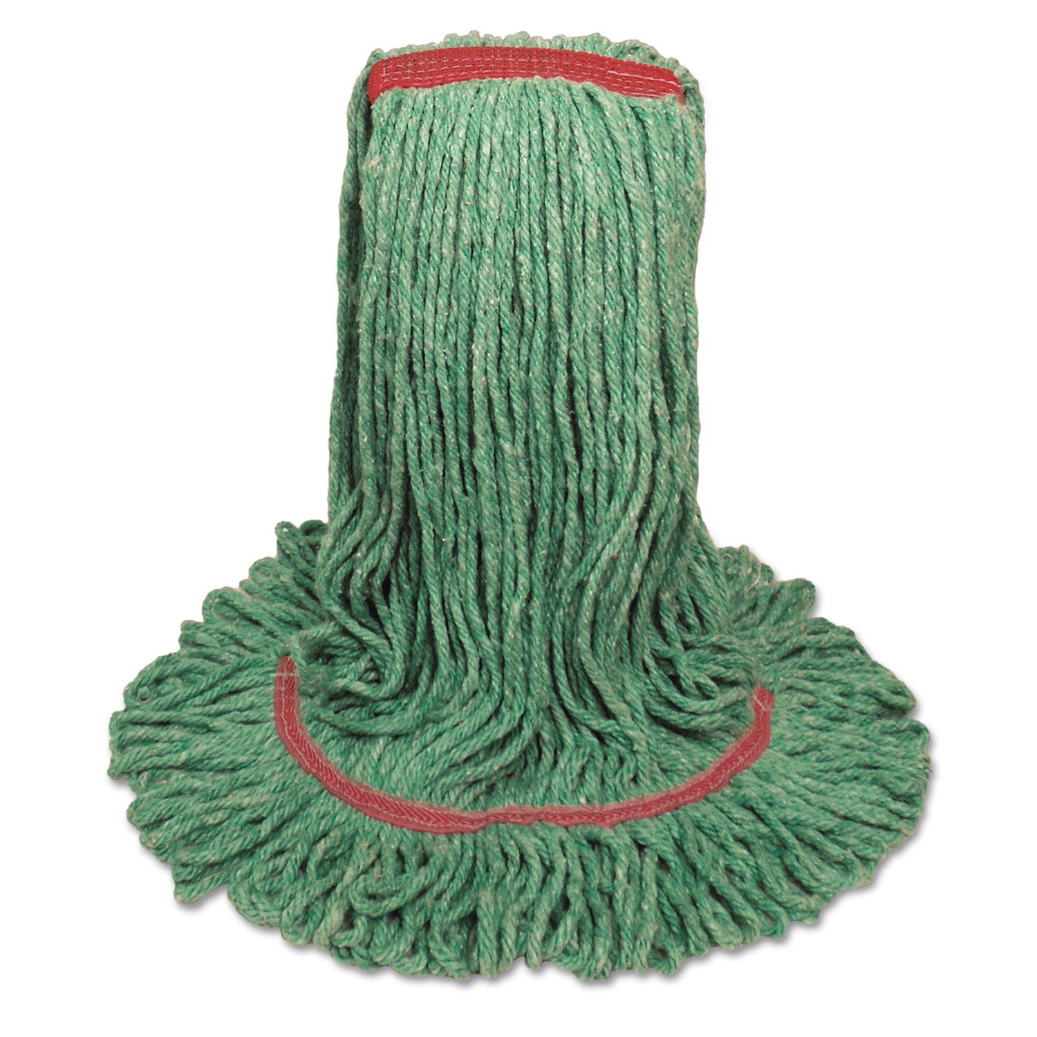 Premium Cotton/Rayon Fiber Mop Head - Boardwalk 503GNNB Large Green Replacement for Heavy-Duty Cleaning - Ideal for Floors, Kitchens, and Commercial Spaces
