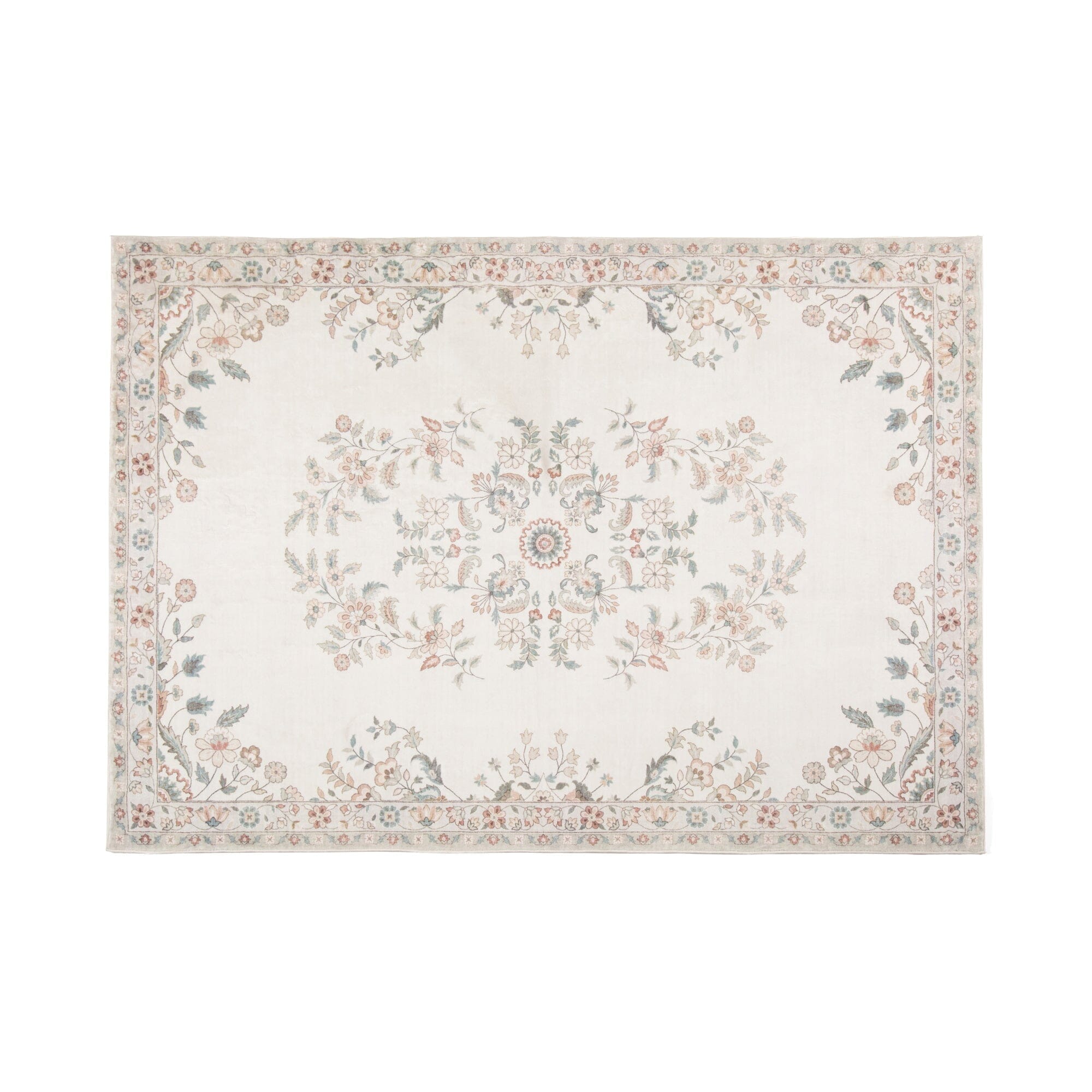 Arabesque Design Printed Area Rug 6.5x4.5ft Beige - Perfect for Living Room, Bedroom, or Office Decor