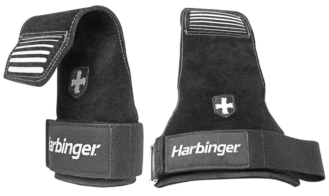 Harbinger Lifting Grips - Weight Lifting Hand Grips for Gym, Workout & Strength Training - Improve Grip for Deadlifts, Pull-Ups & Powerlifting