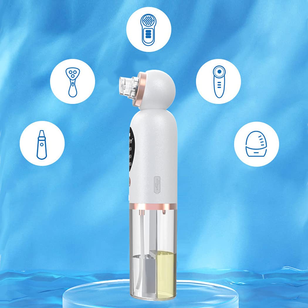 Rechargeable Blackhead Remover Vacuum - Electric Pore Cleaner with 3 Adjustable Suction Levels for Women & Teens | Portable Facial Cleansing Device for Acne & Blackhead Removal at Home