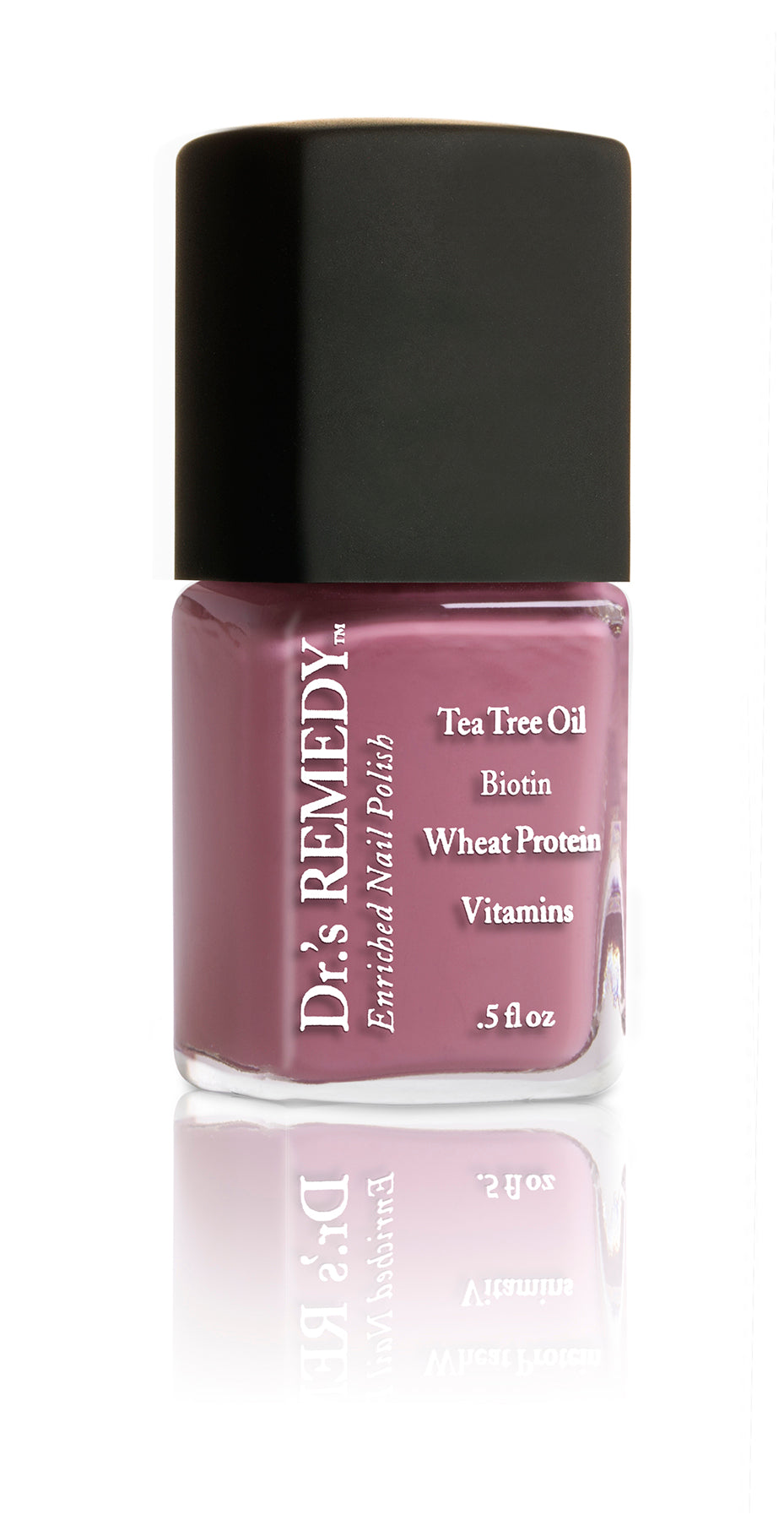Dr.'s Remedy MINDFUL Mulberry Nail Polish, 0.5 fl oz - Vegan, 17-Free Formula for Healthy Nails - Perfect for Manicures, Pedicures & Special Occasions