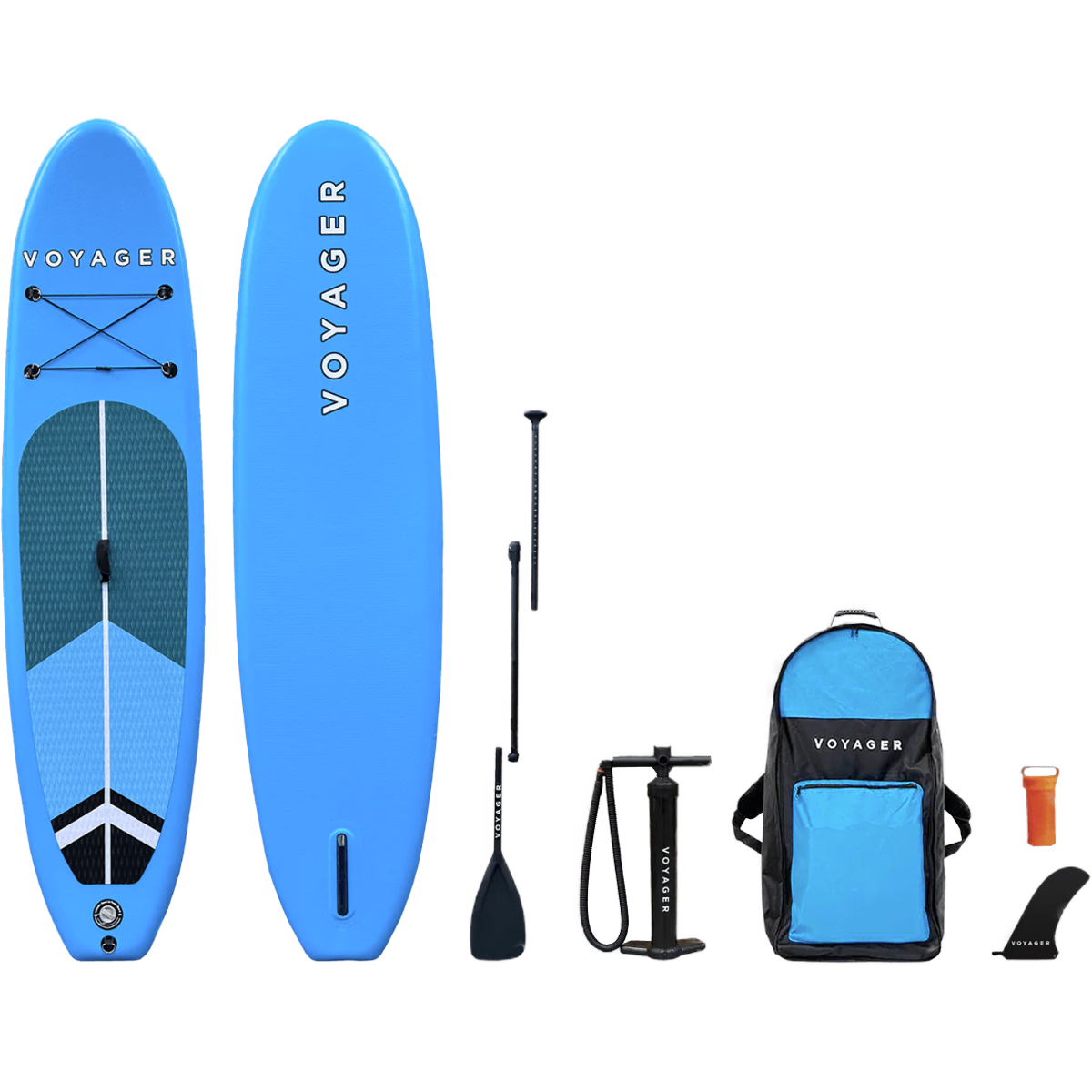 10'6 Classic Voyager Inflatable Stand Up Paddle Board (SUP) Package - Premium Inflatable Paddle Board for Adults with Accessories - Perfect for Yoga, Fishing & Ocean Recreation