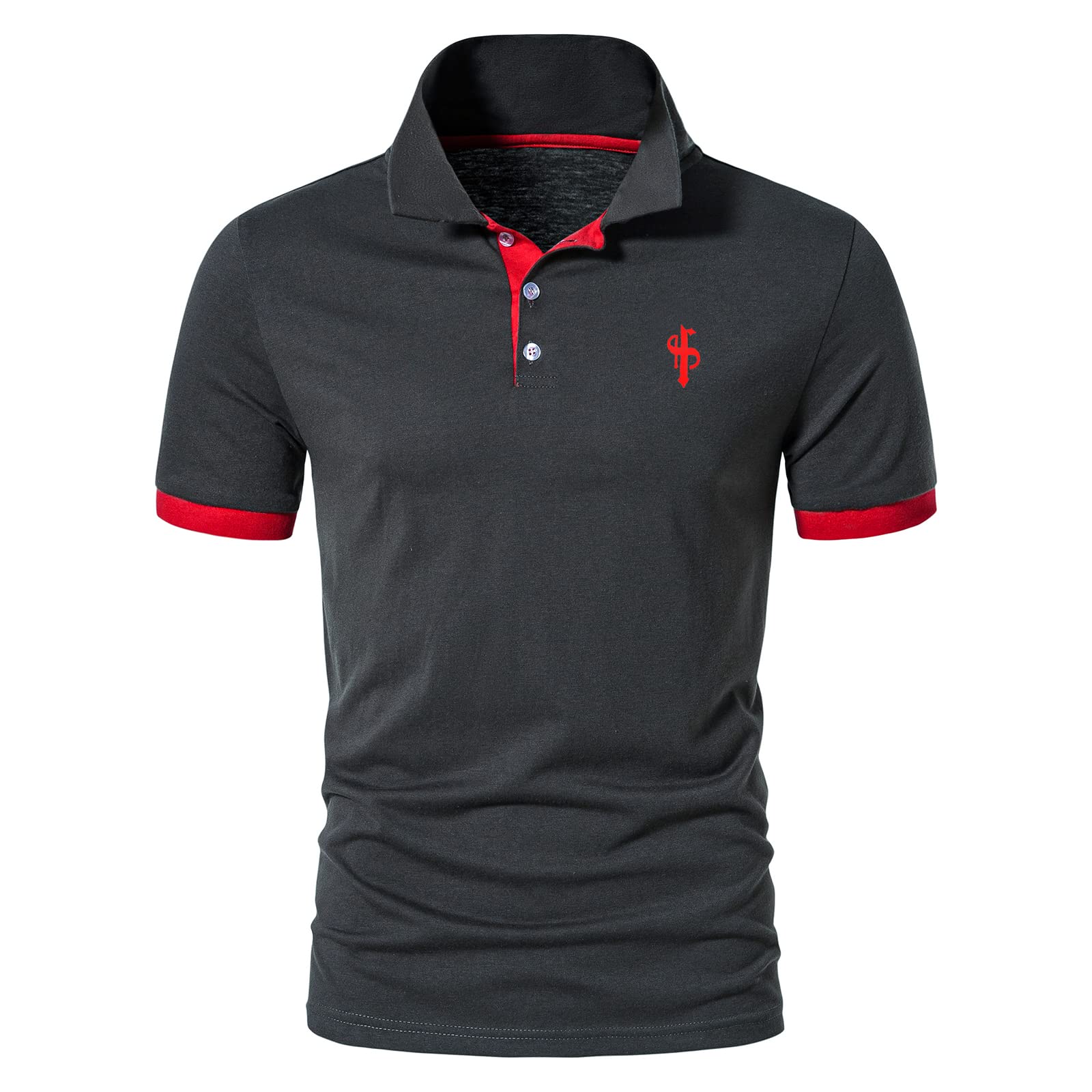 CEHT Men's Polo Shirts - Short & Long Sleeve Cotton Golf Shirts for Men | Slim Fit Casual Tops | Perfect for Golf, Office & Everyday Wear