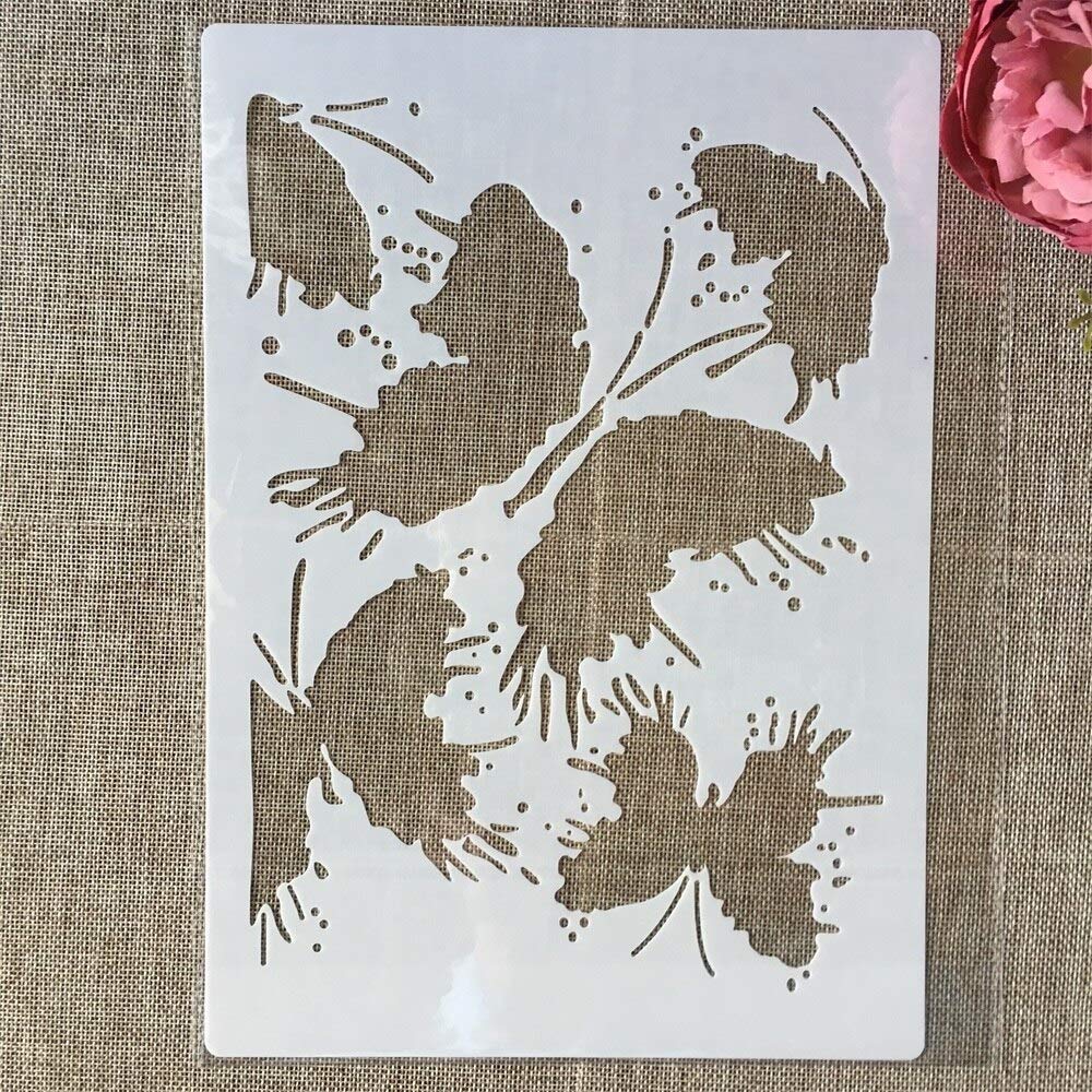 Reusable A4 29cm Butterfly Stencils for Painting - DIY Scrapbooking, Furniture, Wall & Floor Decor - Perfect for Home Crafts, Art Projects, and Creative Wall Designs