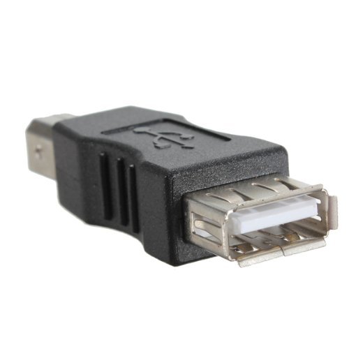 USB A Female to USB B Male Adapter Converter - USB Type A to Type B Gender Changer for Printers, Scanners & Audio Devices