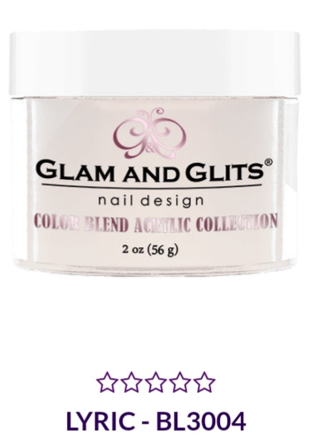 GLAM AND GLITS COLOR BLEND COLLECTION VOL.1 BL3004 - 2 oz Nail Polish (LYRIC) | Vibrant Long-Lasting Nail Color for Parties, Weddings & Special Occasions