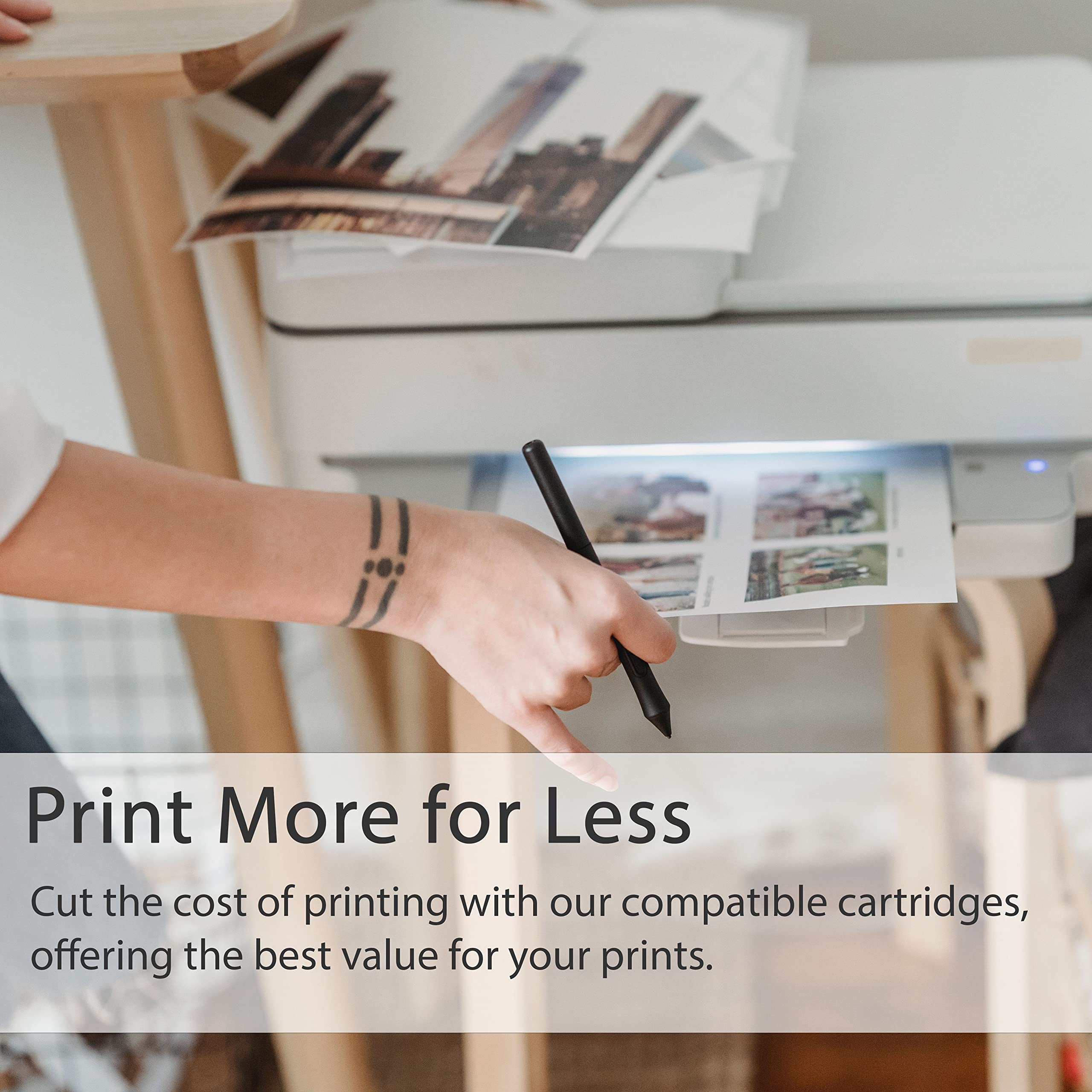 Compatible HP 364 XL (HP364PBk) Photo Black Ink Cartridges - 4 Pack for HP Photosmart Printers | High-Quality Non-OEM Replacement | Perfect for Home Office Printing, Photo Projects & School Assignments