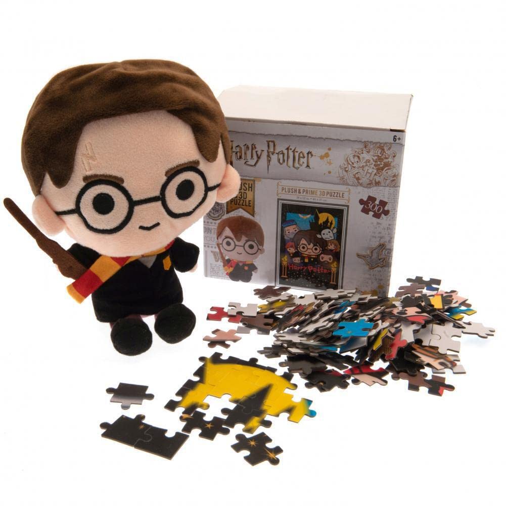3D Lenticular Puzzle - Harry Potter with Plush Toy (300 Pieces) | 3D Effect, Fun & Challenging for Kids & Adults | Perfect for Gifts, Home Decor, and Family Game Night